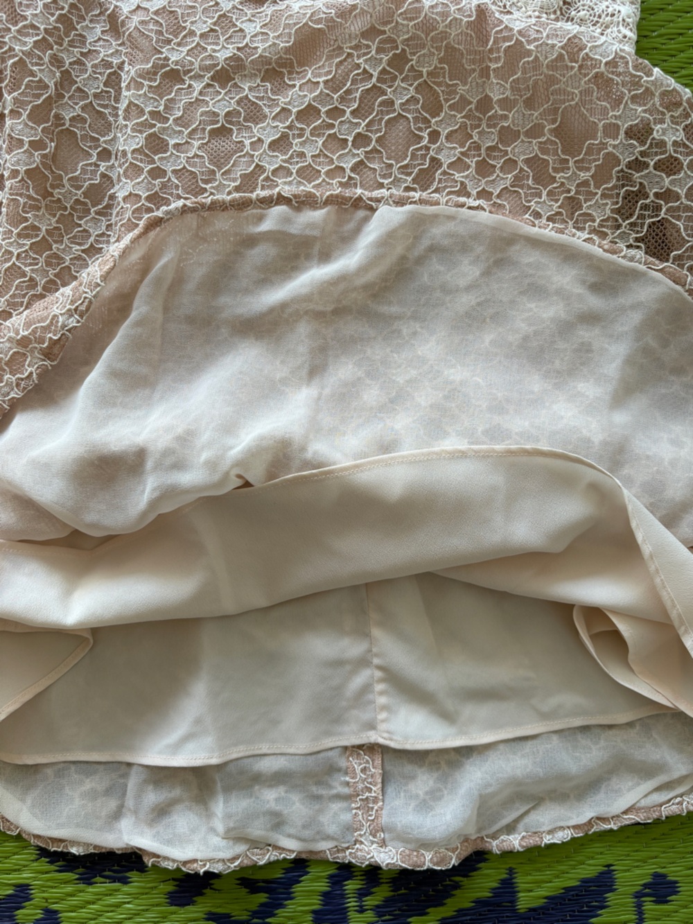 Sandro Paris Peaches High Neck Lace Dress Sz 2 Blush Pink Soft Glamour Romantic - Picture 12 of 15